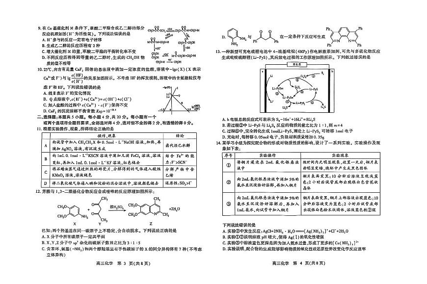 山东省潍坊市2025届高三高考模拟第三次模拟-化学试题无答案第2页