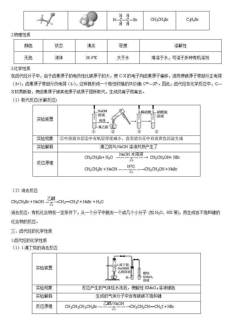 卤代烃 学案-高二下学期化学人教版（2019）选择性必修3第2页