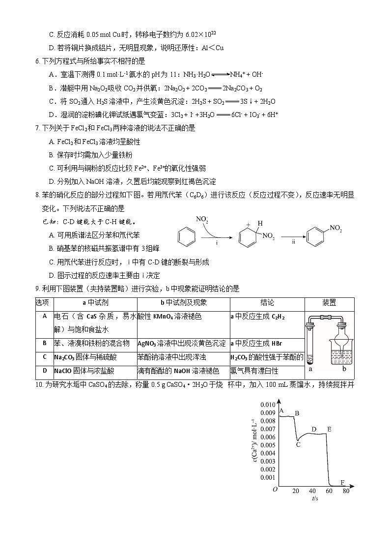 北京市海淀区2025年高三二模化学试卷（含答案）第2页