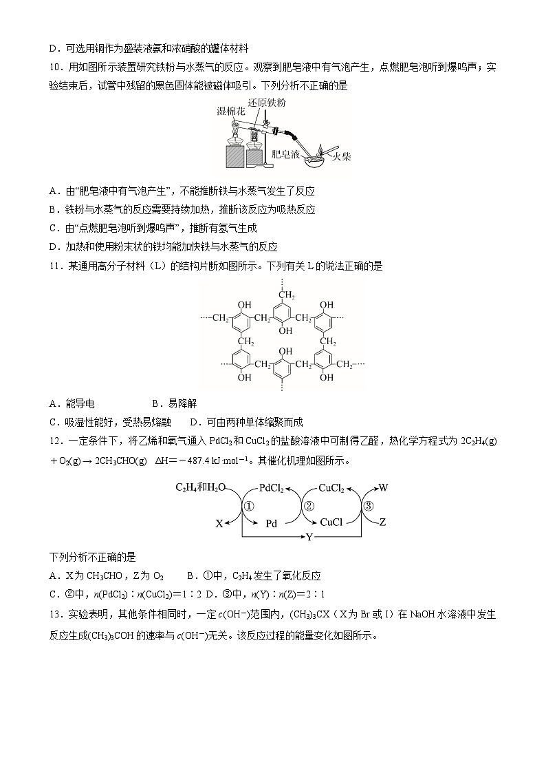 北京市东城区2025年高三二模化学试卷（含答案）第3页