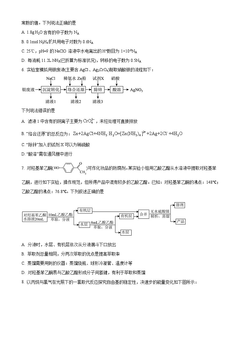 福建省莆田市2025届高三下学期二模考试化学试题（高考模拟）第2页