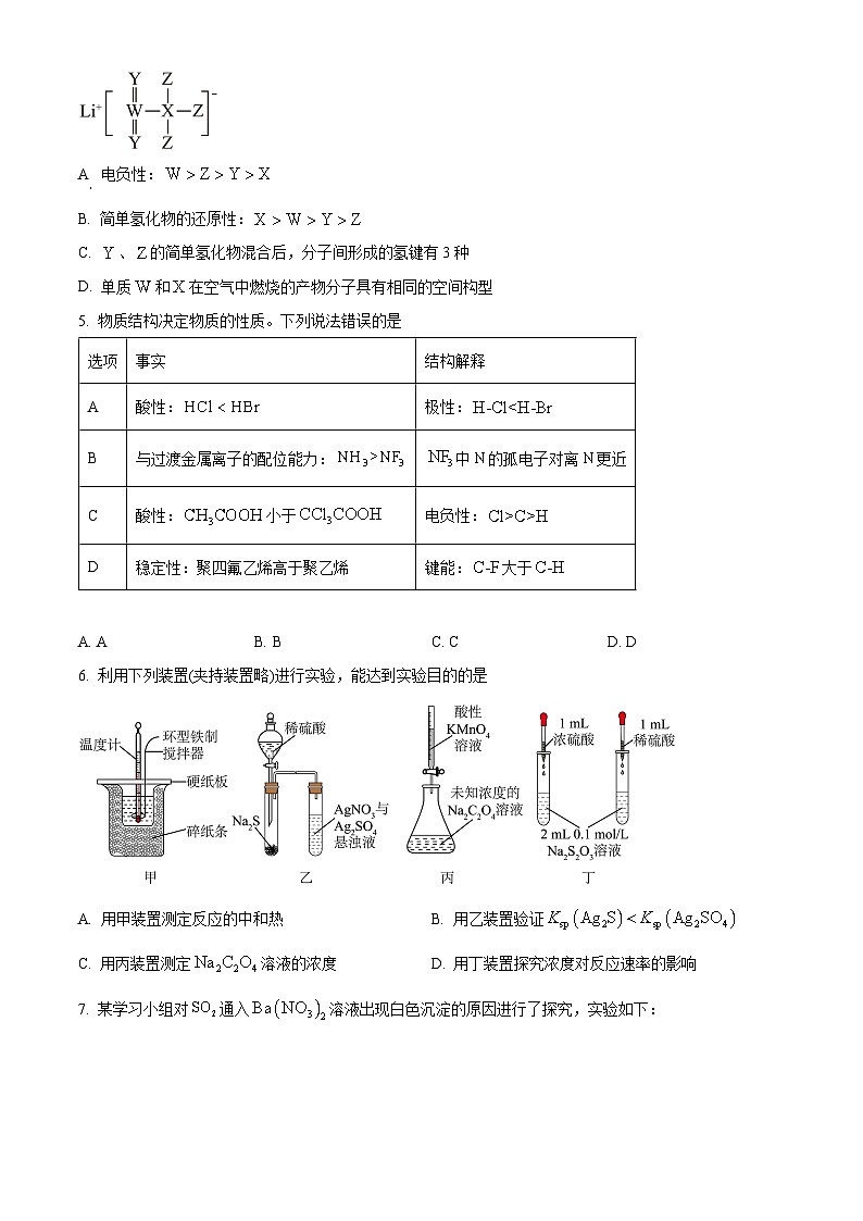 山东省名校考试联盟2025届高三下学期4月高考模拟考试 化学试题（高考模拟）第2页