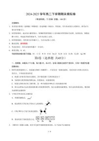 2025年高二下学期化学期末模拟卷（新高考“15+4”，高考范围）