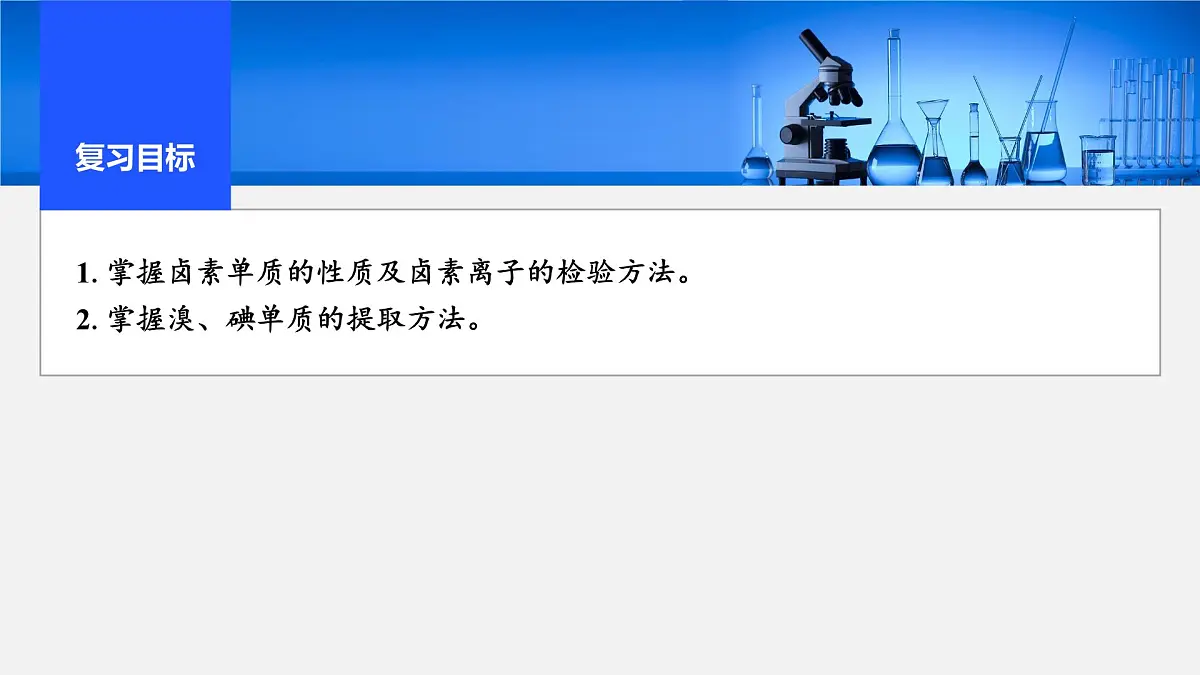 2026年高考化学一轮复习PPT课件 第16讲 卤族元素 溴、碘单质的提取第2页