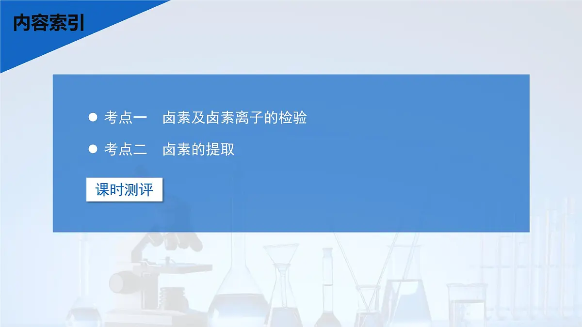 2026年高考化学一轮复习PPT课件 第16讲 卤族元素 溴、碘单质的提取第3页