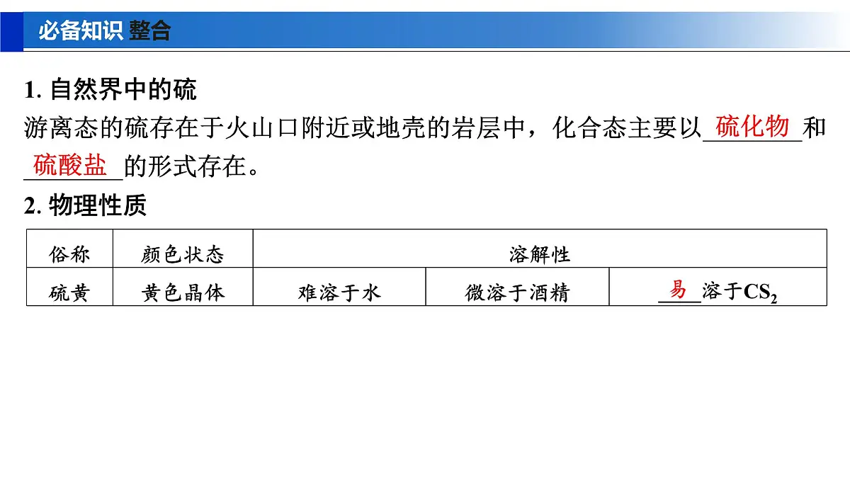 2026年高考化学一轮复习PPT课件 第17讲 硫及其化合物第5页