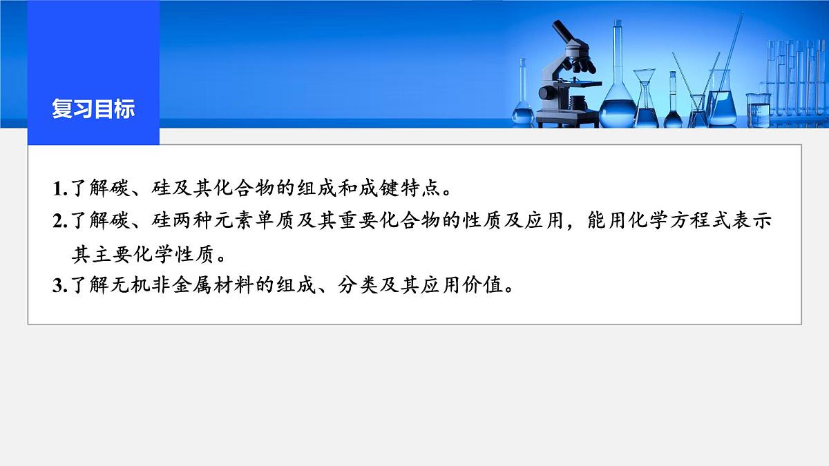 2026年高考化学一轮复习PPT课件 第21讲 碳、硅及无机非金属材料第2页