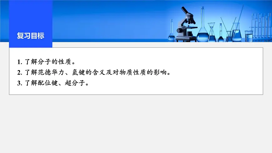 2026年高考化学一轮复习PPT课件 第29讲　分子的性质　配合物与超分子第2页