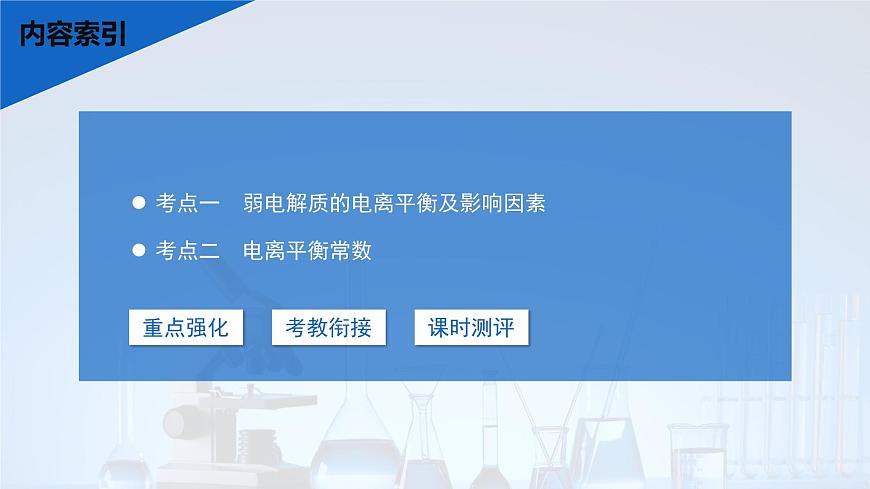 2026年高考化学一轮复习PPT课件 第45讲　弱电解质的电离平衡第3页