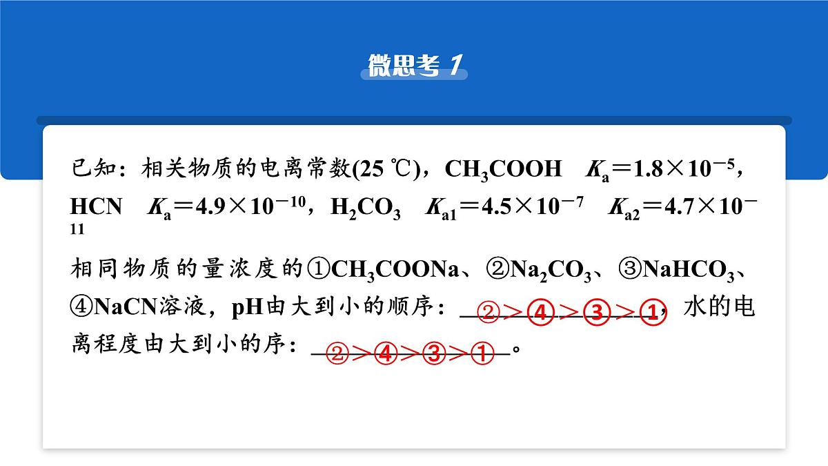 2026年高考化学一轮复习PPT课件 第48讲　盐类的水解第6页