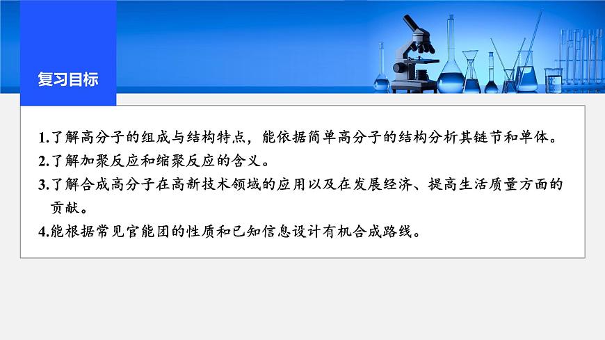 2026年高考化学一轮复习PPT课件 第60讲　合成高分子　有机合成路线设计第2页