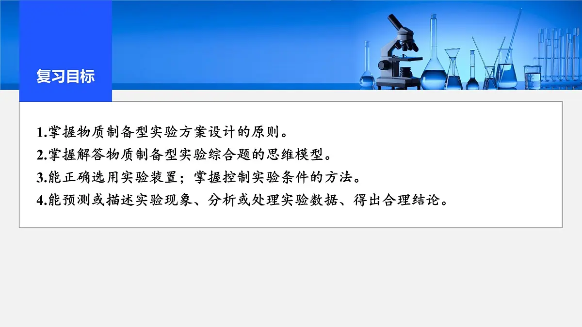 2026年高考化学一轮复习PPT课件 第62讲　以物质制备为主的综合实验第2页