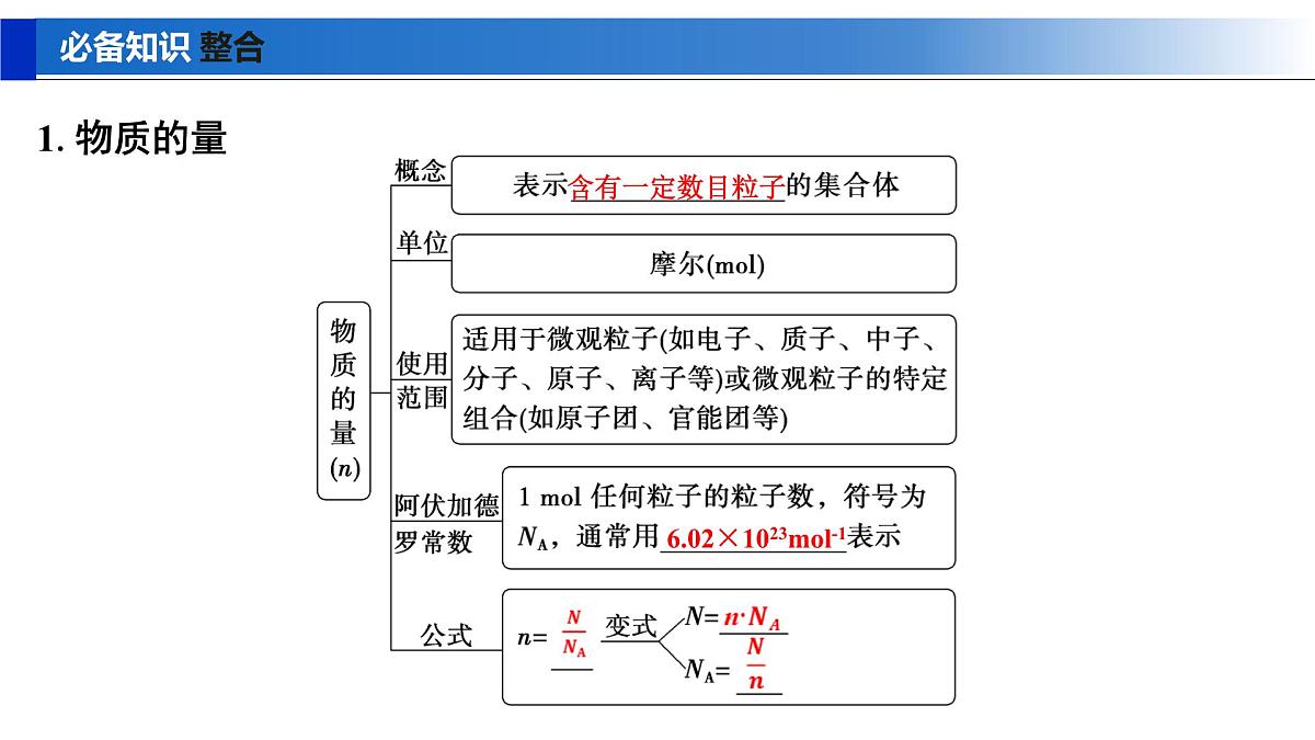 2026年高考化学一轮复习PPT课件 第5讲 物质的量 气体摩尔体积第5页