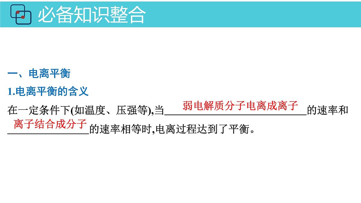 2026年人教版高考化学一轮复习课件 第8章 第2讲 弱电解质的电离第4页