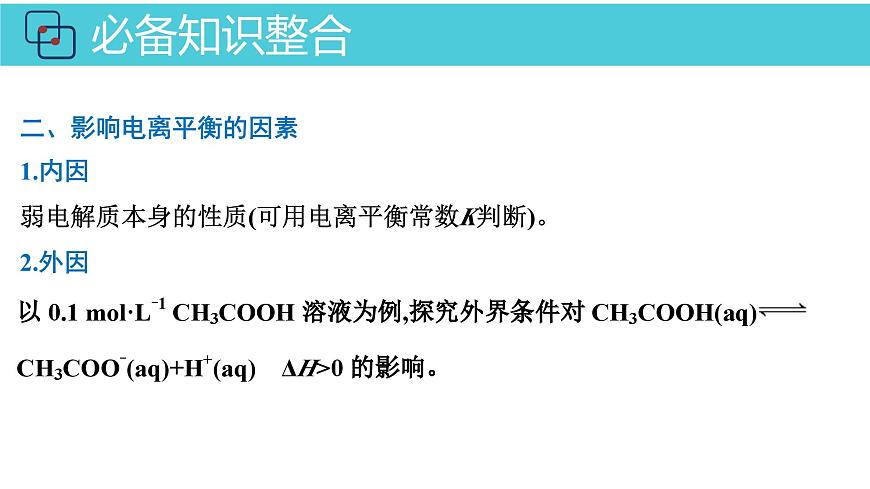 2026年人教版高考化学一轮复习课件 第8章  第2讲 弱电解质的电离第6页
