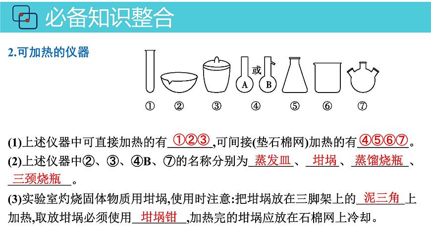2026年人教版高考化学一轮复习课件 第10章  第1讲 化学实验常用仪器与基本操作第5页