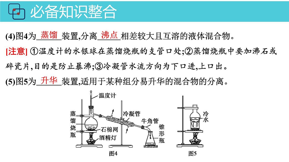 2026年人教版高考化学一轮复习课件 第10章  第2讲 物质的分离与提纯、检验与鉴别第6页