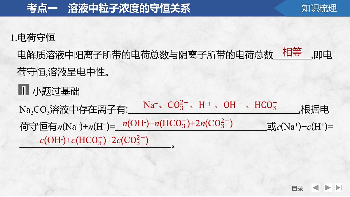 2026年高考化学总复习备课课件 第5讲 溶液中粒子浓度的关系第5页