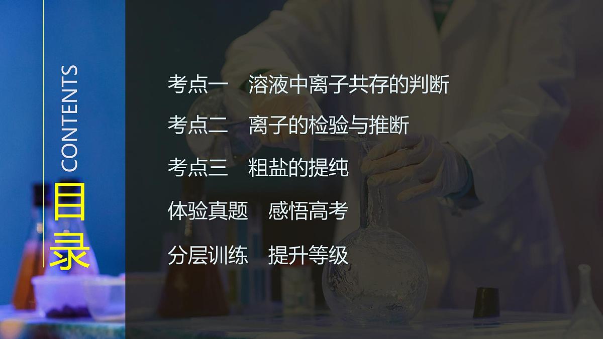 2026年高考化学总复习备课课件 第6讲 离子共存、检验与推断第3页
