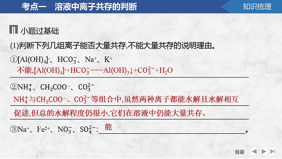 2026年高考化学总复习备课课件 第6讲 离子共存、检验与推断第8页