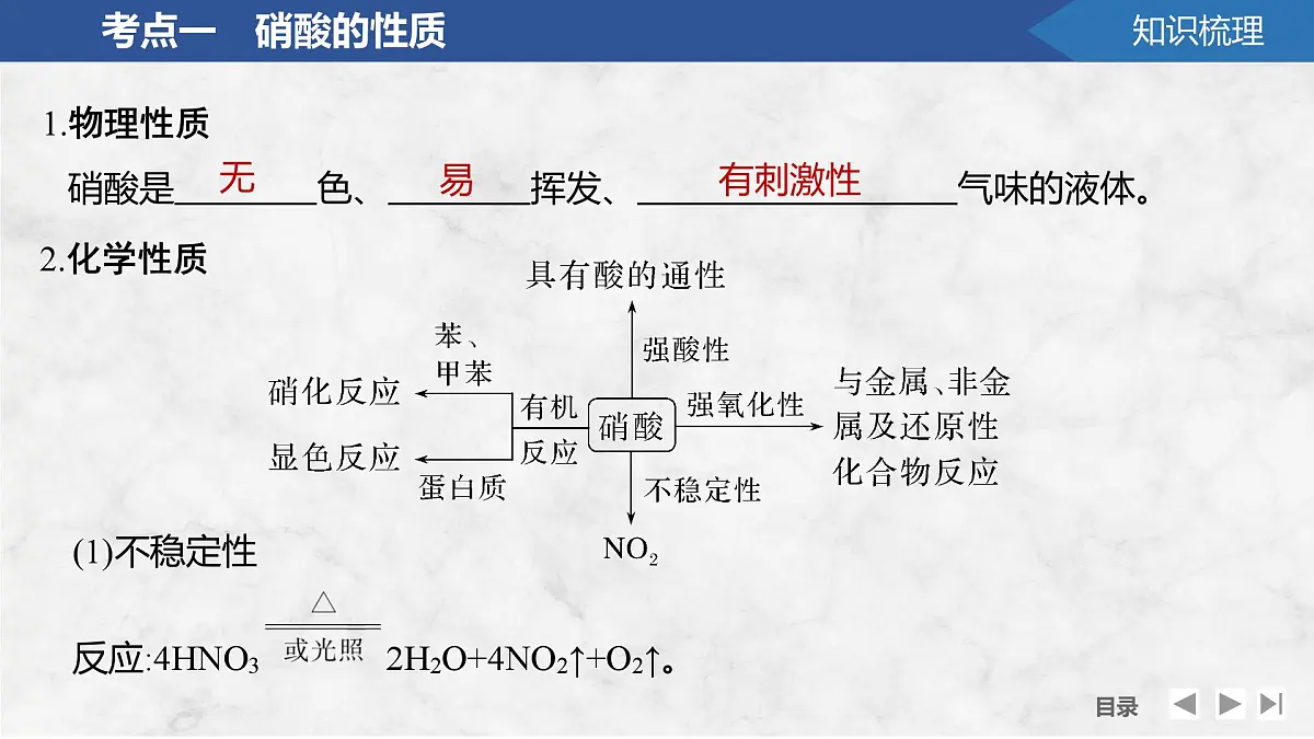 2026年高考化学总复习备课课件 第7讲 硝酸 氮及其化合物的相互转化第5页