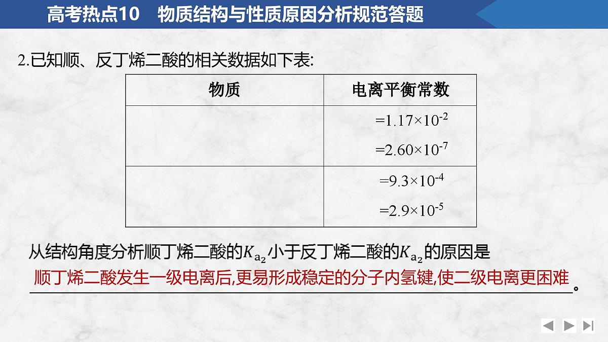 2026年高考化学总复习备课课件 高考热点10 物质结构与性质原因分析规范答题第5页