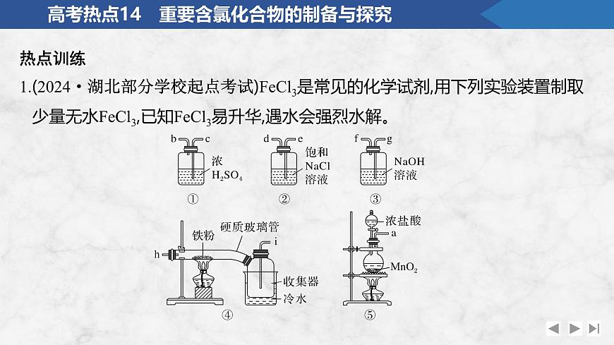 2026年高考化学总复习备课课件 高考热点14 重要含氯化合物的制备与探究第3页