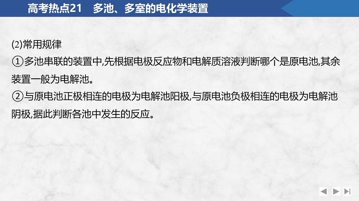 2026年高考化学总复习备课课件 高考热点21 多池、多室的电化学装置第5页