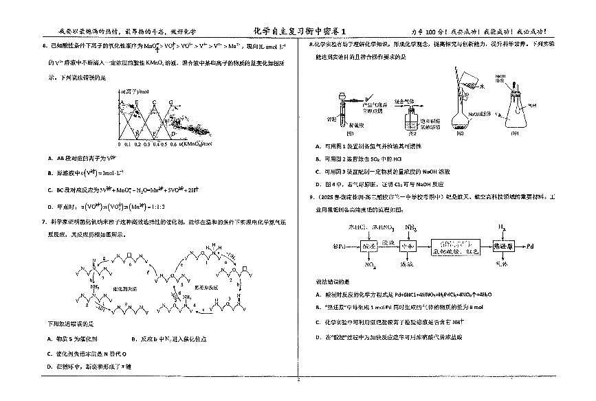 化学四轮冲刺终极押题卷第2页