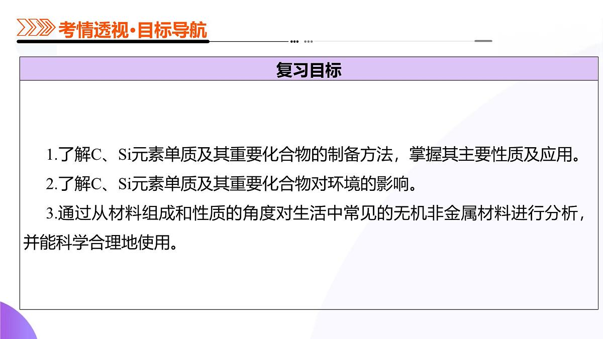 2025年高考化学二轮复习课件  第04讲碳、硅及其无机非金属材料第7页