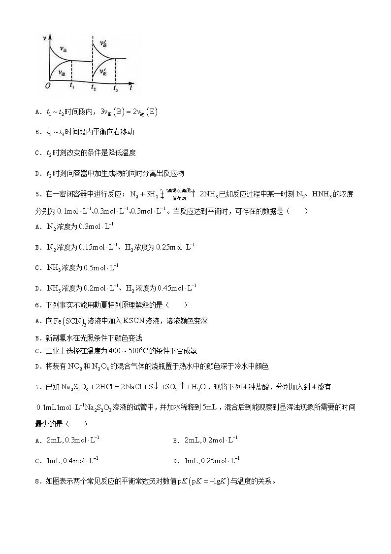 吉林省四校联考2024_2025学年高二化学上学期9月月考试题第2页