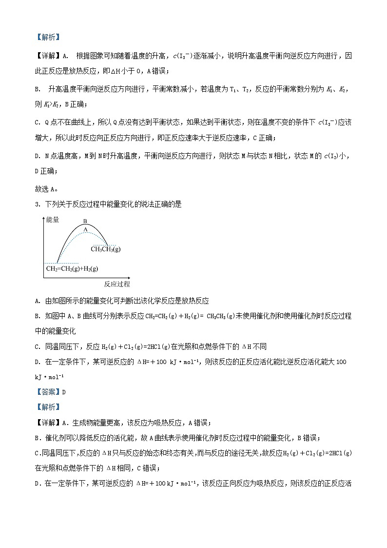 湖北省武汉市2023_2024学年高二化学上学期10月月考试题含解析第2页