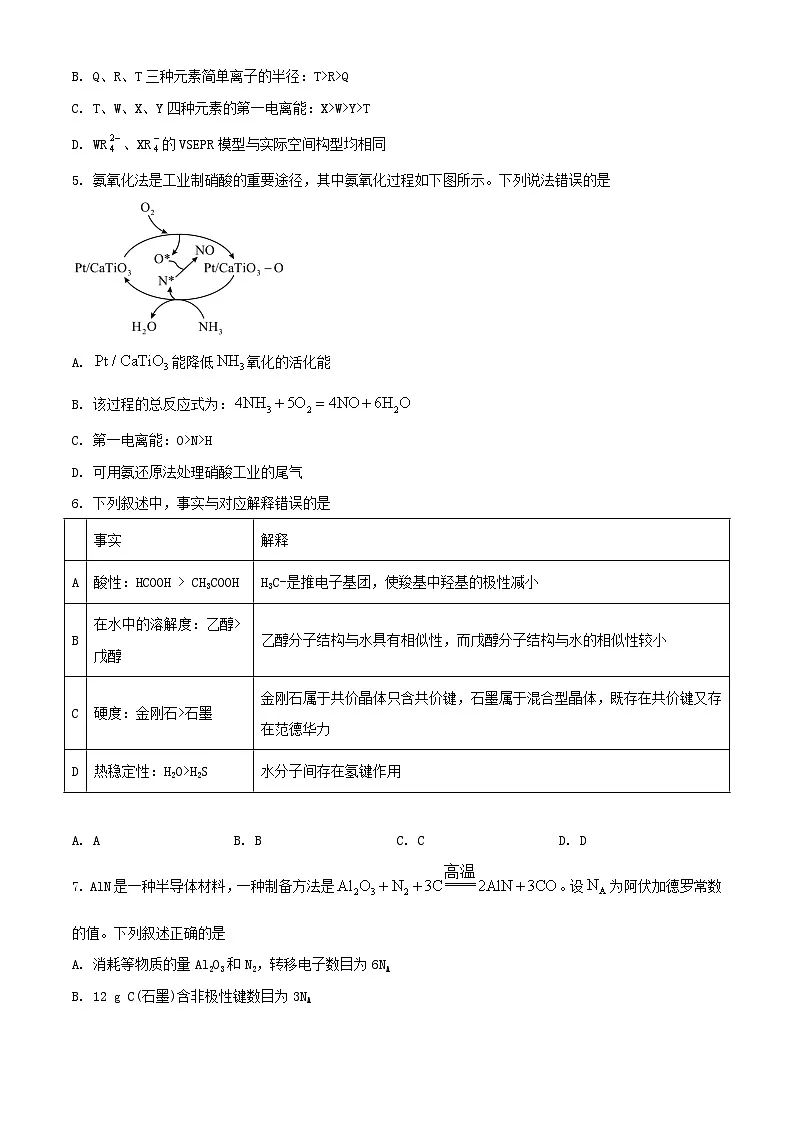 江西省2024届高三化学下学期5月模拟预测试题含解析第2页