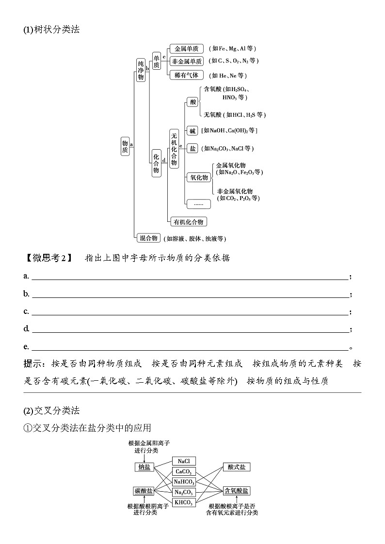 2026年高考化学一轮复习：物质的组成、分类和转化 讲义（含练习题及答案）第2页