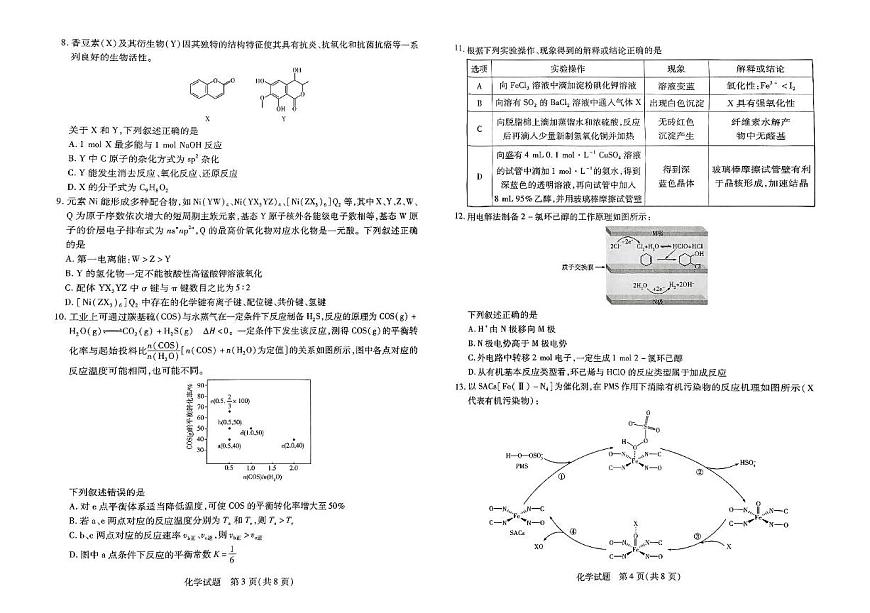 河南省周口市高中2024—2025学年度高二下期期末考试化学试题 河南省周口市高中2024—2025学年度高二下期期末考试化学试题第2页