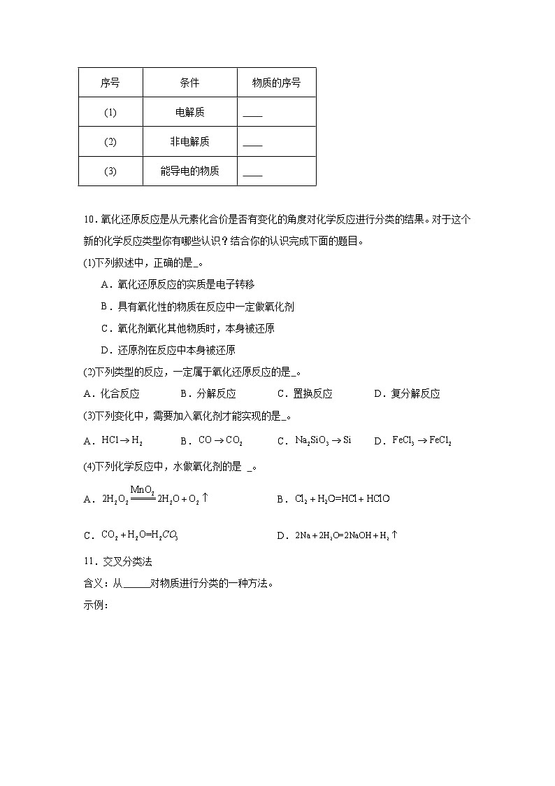 第二章元素与物质世界期末章节复习练 鲁科版化学必修第一册第3页