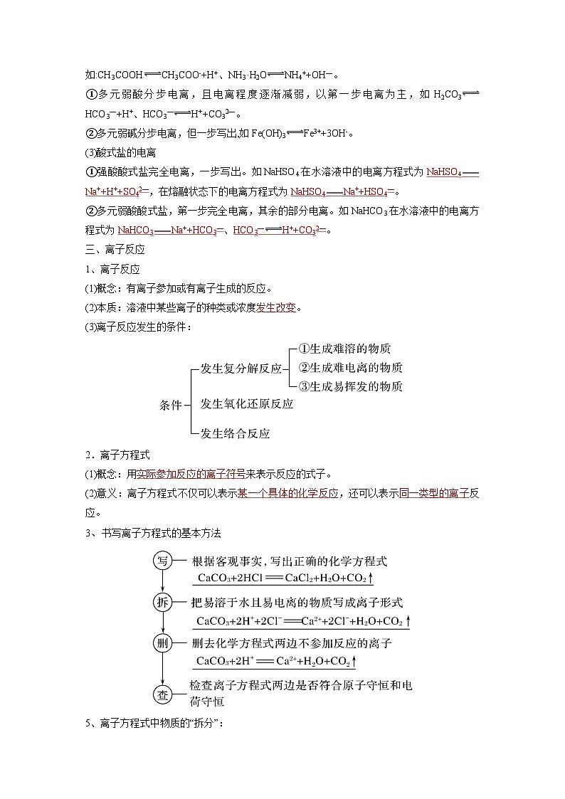 第02讲 离子反应-【暑假衔接】新高一化学暑假精品课（人教版）（教师版）第3页