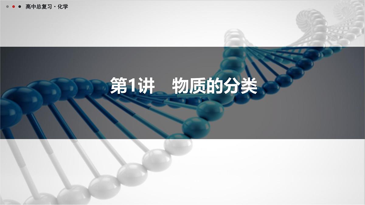 第1讲　物质的分类第1页
