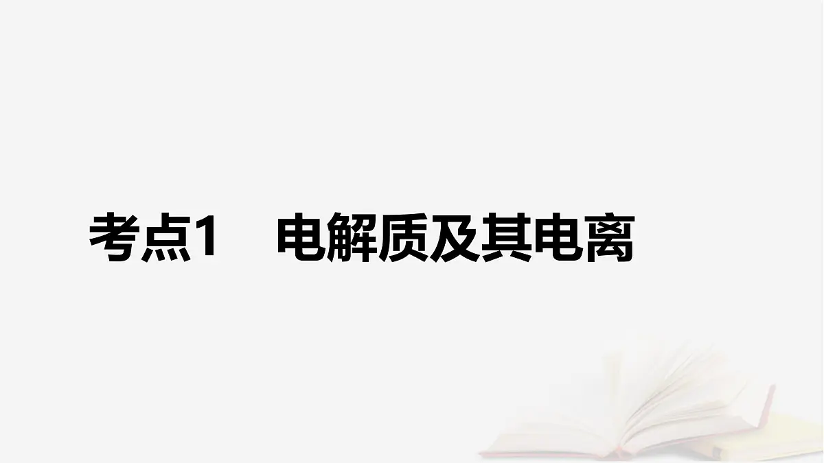2026届高考化学一轮总复习第1章化学物质及其变化第2讲离子反应离子方程式课件第5页
