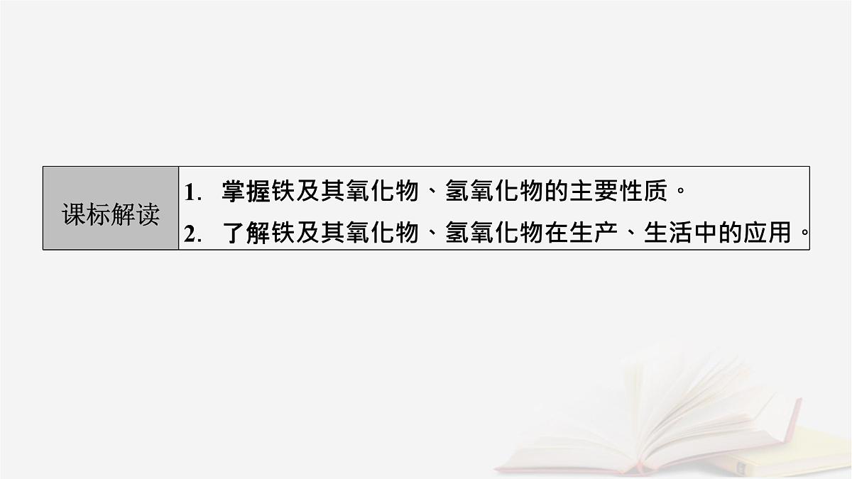 2026届高考化学一轮总复习第3章金属及其化合物第11讲铁及其氧化物氢氧化物课件第3页
