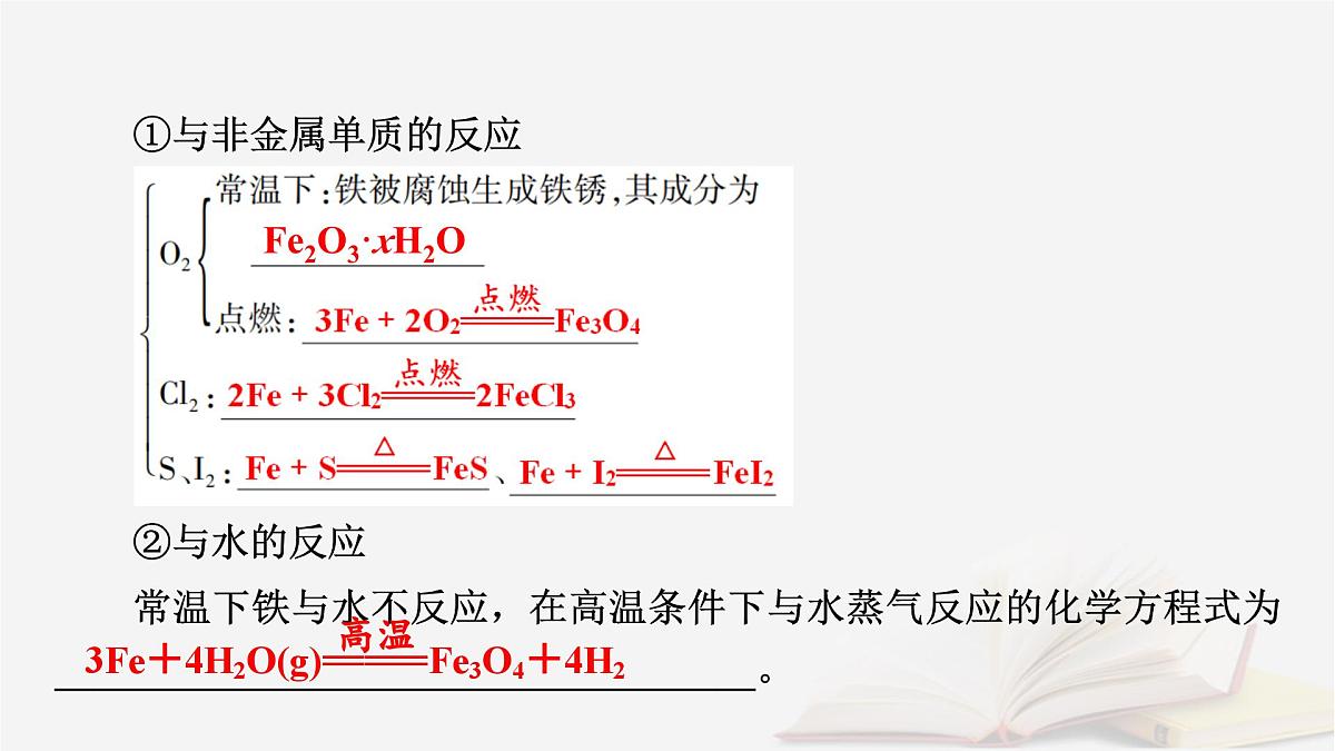 2026届高考化学一轮总复习第3章金属及其化合物第11讲铁及其氧化物氢氧化物课件第8页