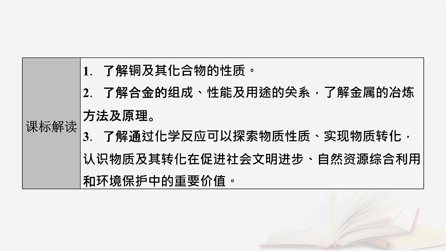 2026届高考化学一轮总复习第3章金属及其化合物第14讲铜金属材料和金属的冶炼课件第3页