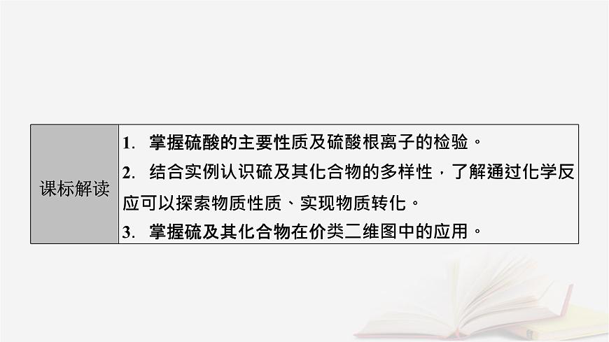 2026届高考化学一轮总复习第4章非金属及其化合物第18讲硫酸含硫物质之间的转化课件第3页