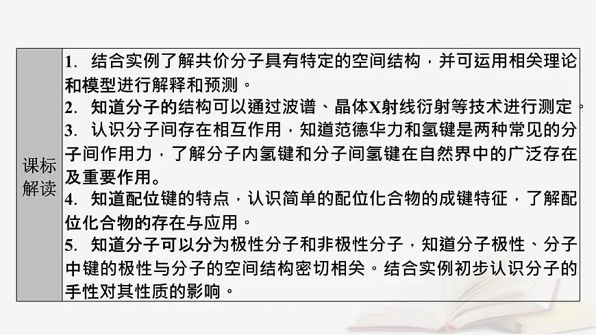 2026届高考化学一轮总复习第5章物质结构与性质元素周期律第25讲分子结构与性质配合物和超分子课件第3页