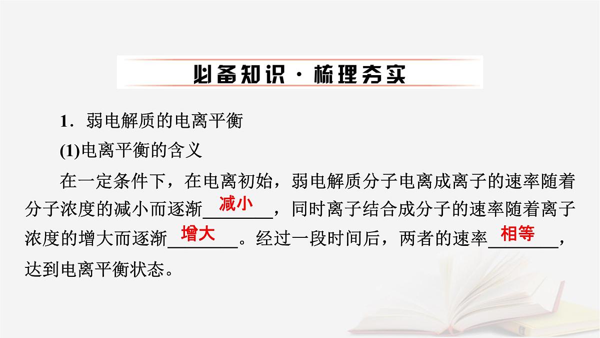 2026届高考化学一轮总复习第8章水溶液中的离子反应与平衡第36讲弱电解质的电离平衡课件第6页
