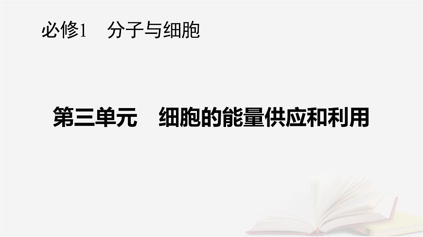 2026届高考生物一轮总复习必修1第3单元细胞的能量供应和利用第1讲降低化学反应活化能的酶课件第1页
