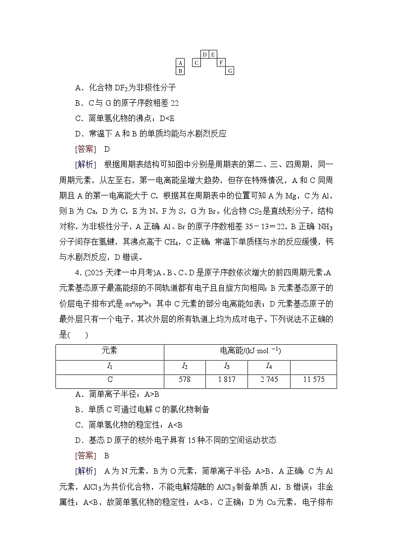 2026届高考化学一轮总复习提能训练练案23元素周期表元素周期律及其应用第2页