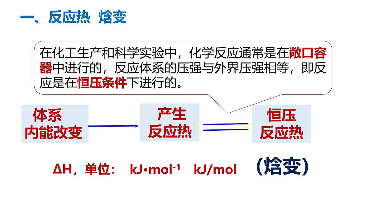 苏教版高中化学选择性必修第一册1.1.1《化学反应的焓变》课件第7页