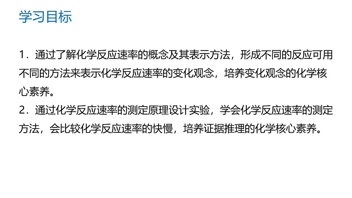 苏教版高中化学选择性必修第一册2.1.1《化学反应速率的表示方法》课件第2页