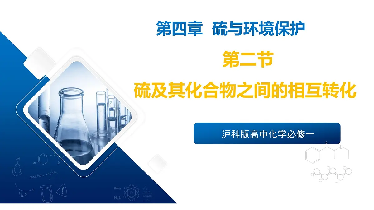 苏教版高中化学必修第一册4.2《硫及其化合物之间的相互转化》课件第1页